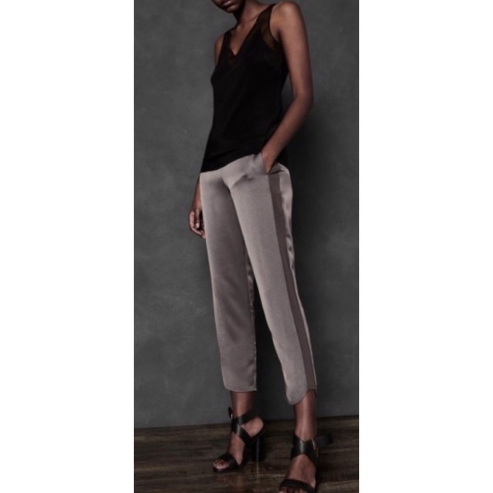 TED BAKER satin trim jogger pants NEW